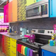 Image for article titled Would You Live in the Rainbow Explosion That Is the Hotels.com Lisa Frank SponCon Flat?